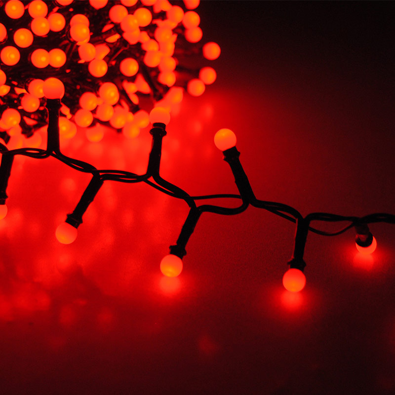 Guirlande électrique 500 LED rouges