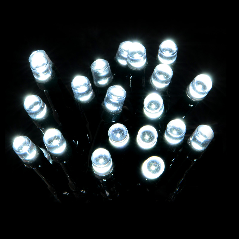 Guirlande électrique 100 LED blanc chaud