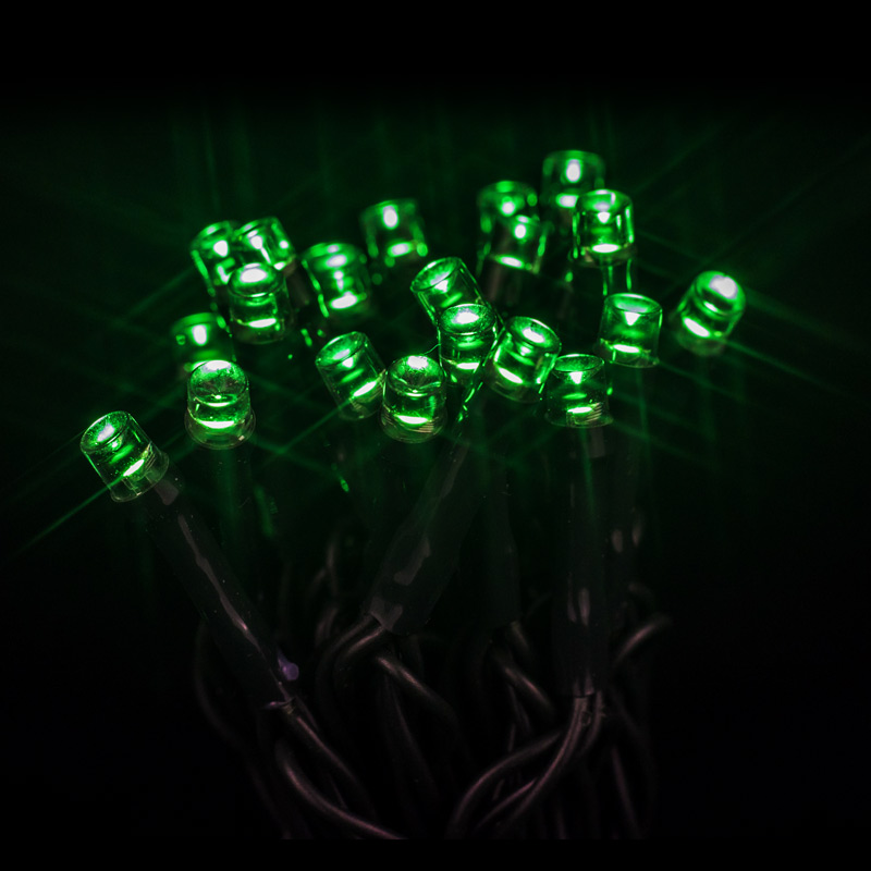 Guirlande électrique 100 LED vert