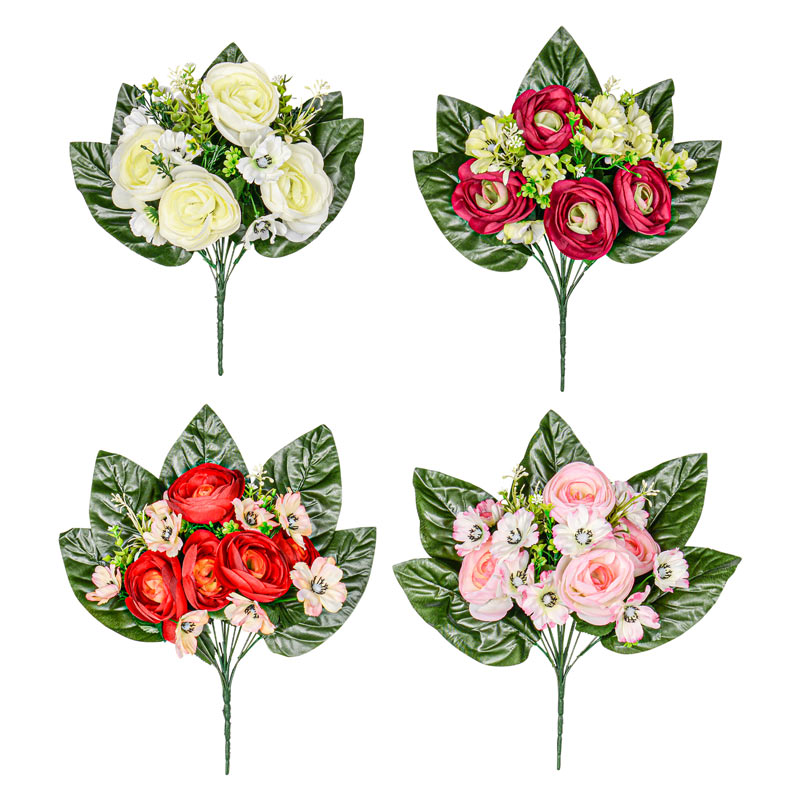 Bouquet de renoncules et d'anémones