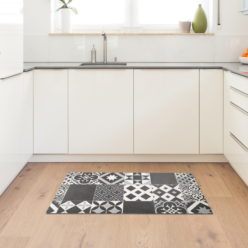 BAKTRADITION Tapis de cuisson, blanc/turquoise, 61x46 cm - IKEA