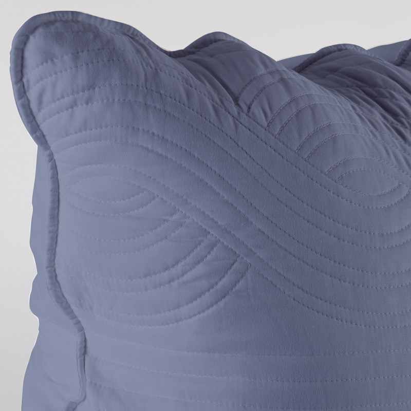 Housse d'oreiller 'Wave' bleu marine