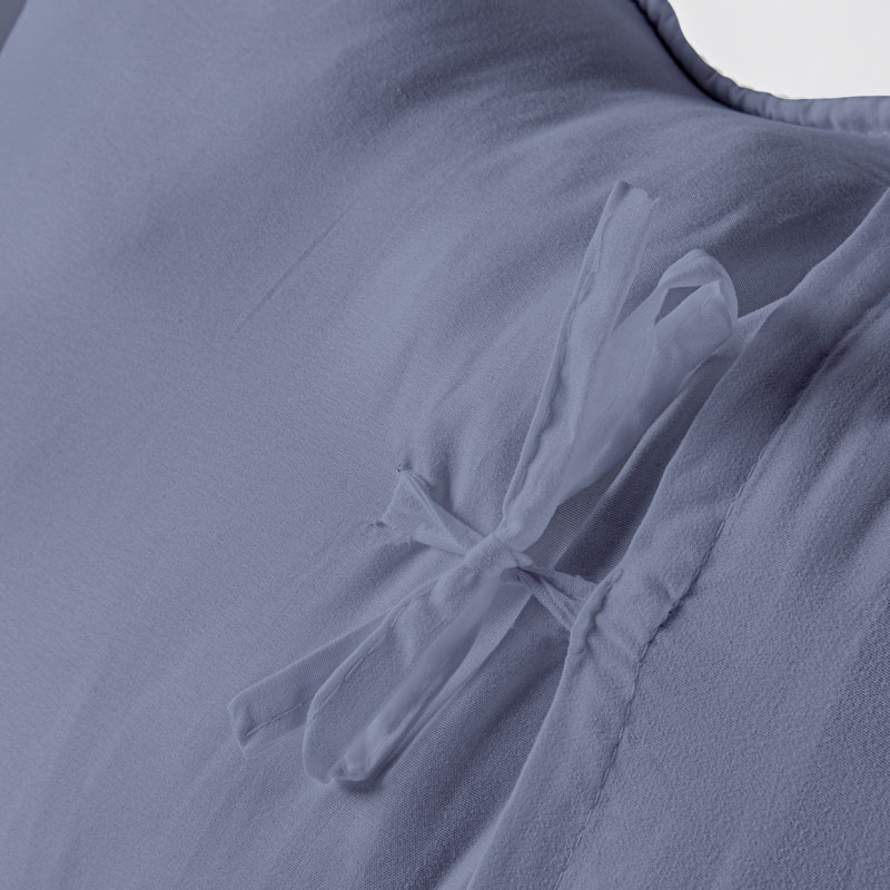 Housse d'oreiller 'Wave' bleu marine