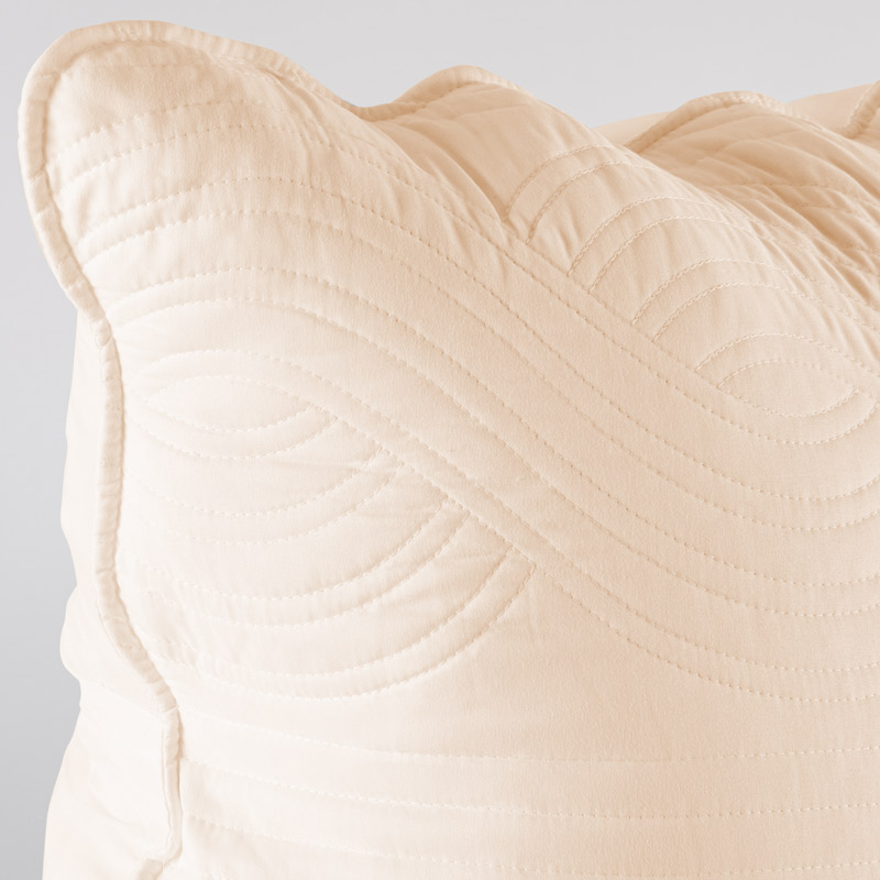 Housse d'oreiller 'Wave' beige