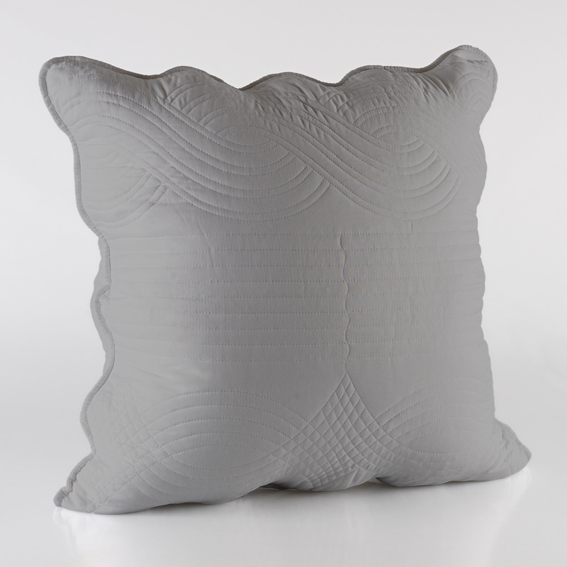 Housse d'oreiller 'Wave' gris