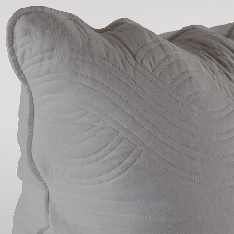 Housse d'oreiller 'Wave' gris