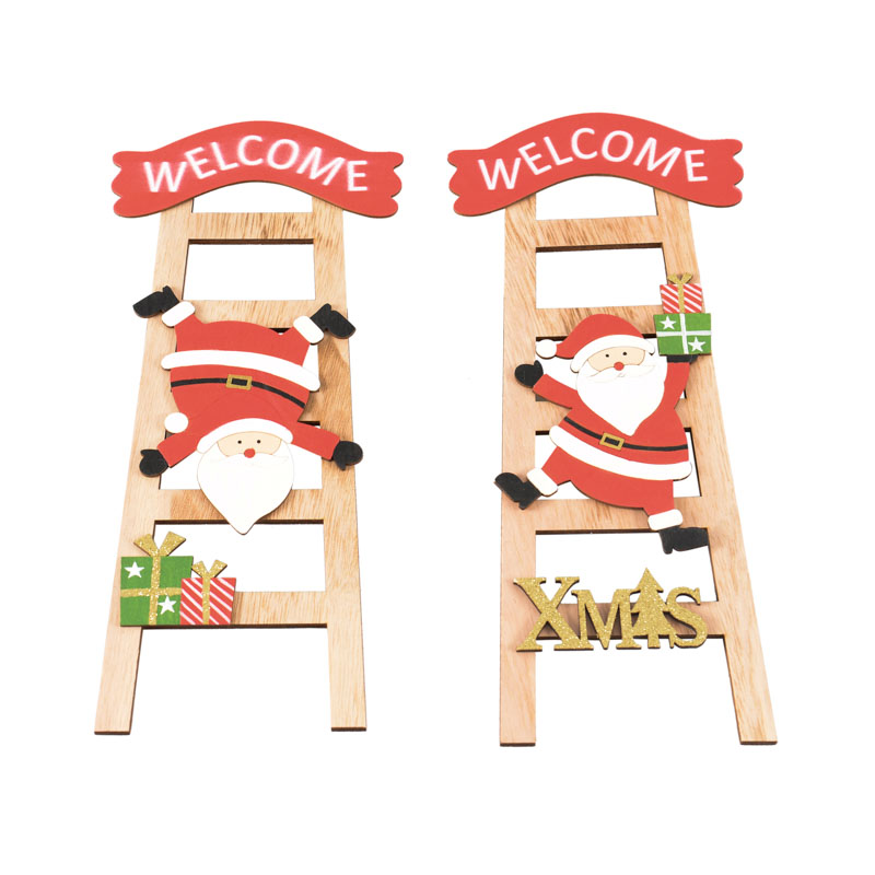 Décoration échelle 'Holly Jolly'