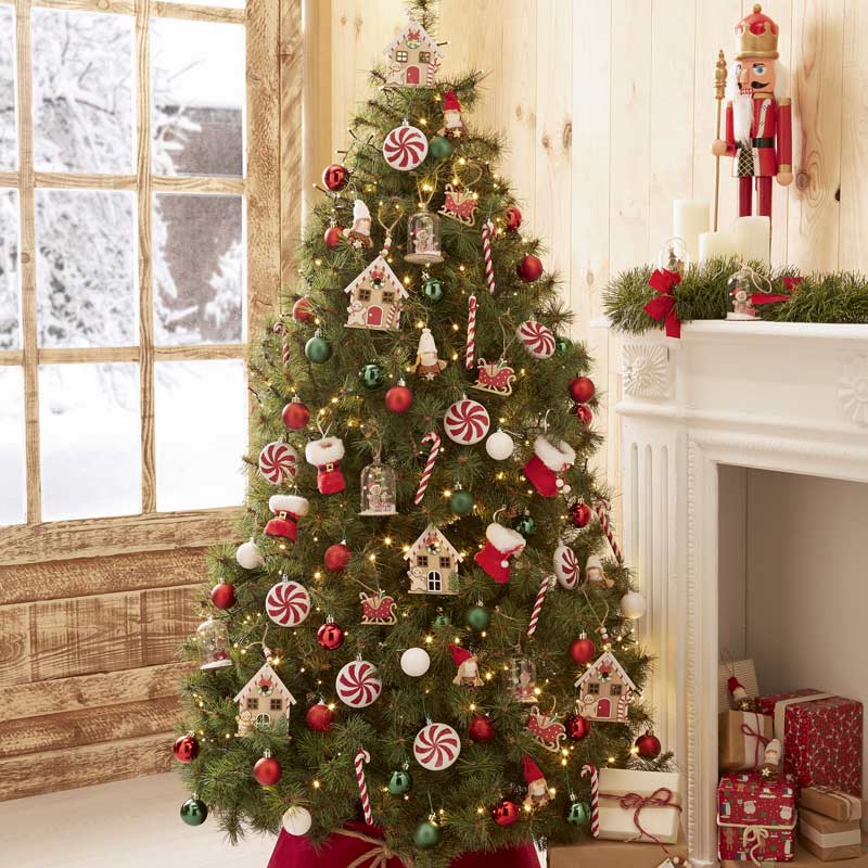 Lot de 2 traineaux cadeaux 'Holly Jolly'