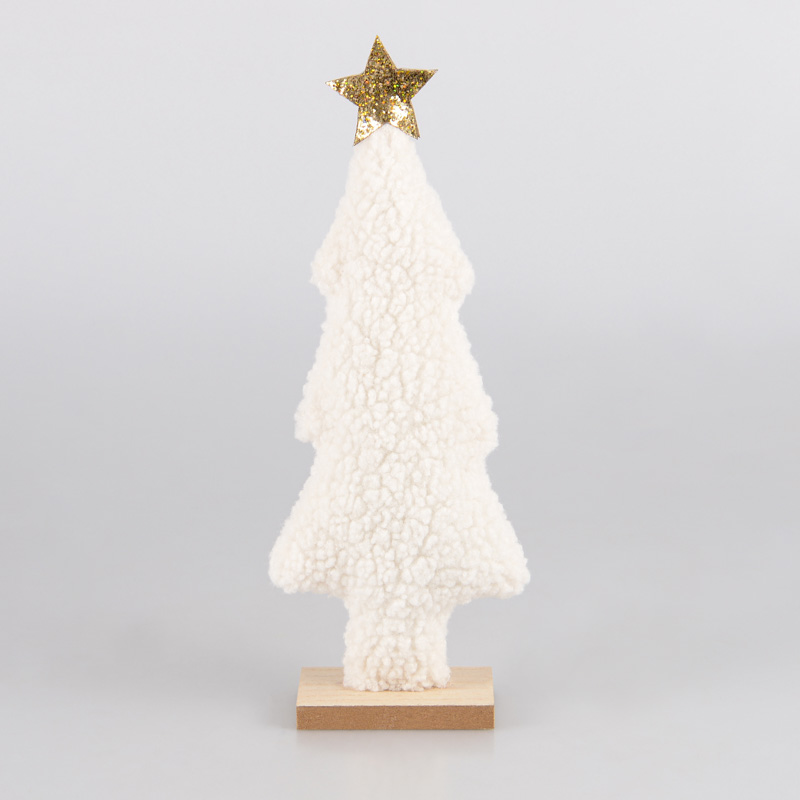 Sapin 'Forêt Enchantée' blanc et doré