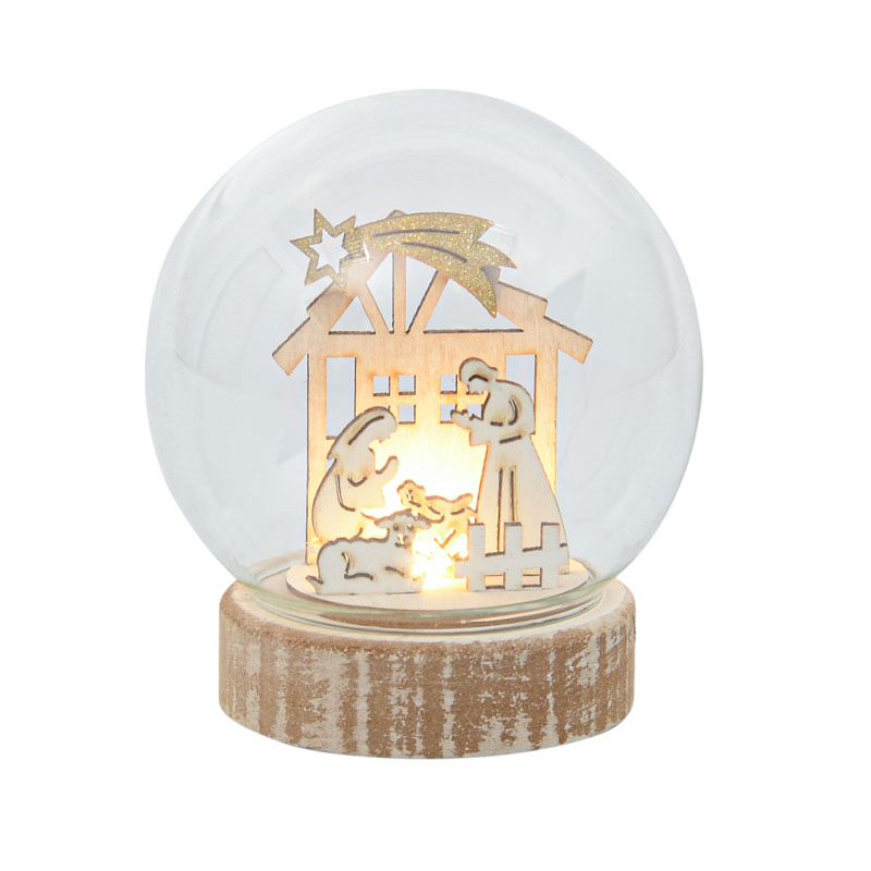 Crèche boule à LED 'Nativity'