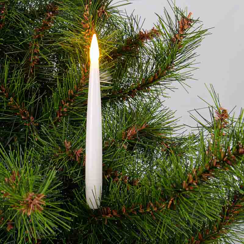 10 bougies de sapin LED blanc