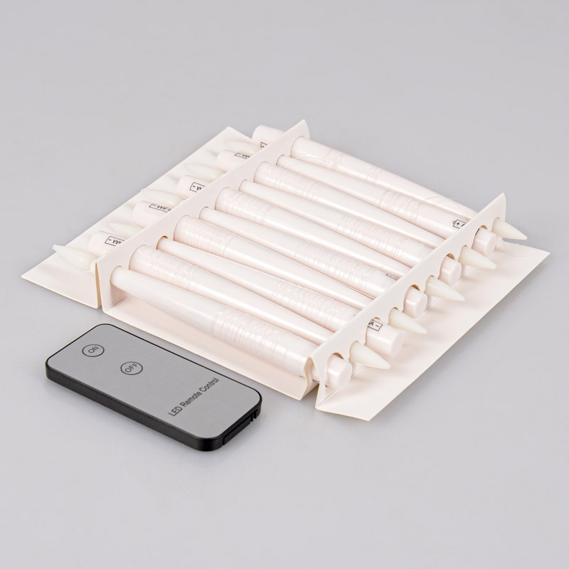 10 bougies de sapin LED blanc