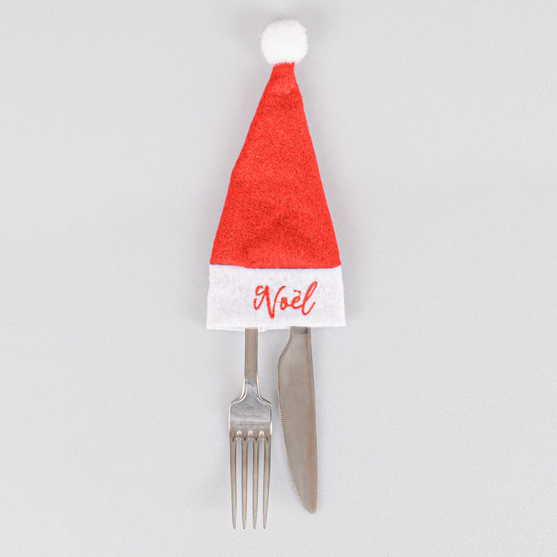 Lot de 4 porte-couverts avec bonnet 