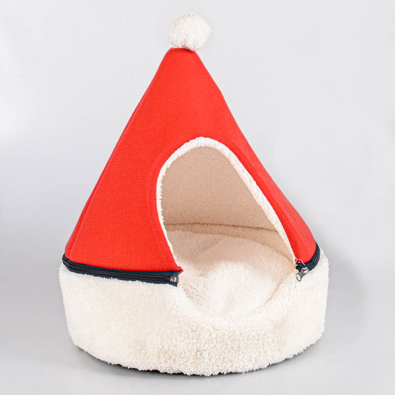 Niche de Noël pour chien et chat