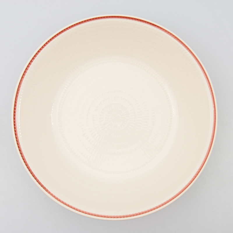 Saladier filet rouge 'Natura'