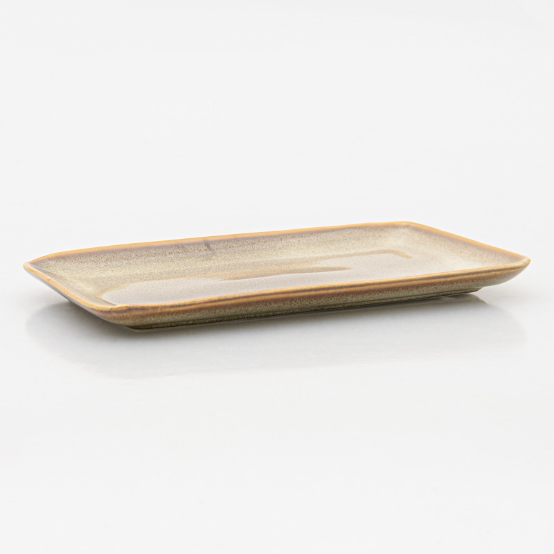 Assiette plate rectangulaire 'Nordika'
