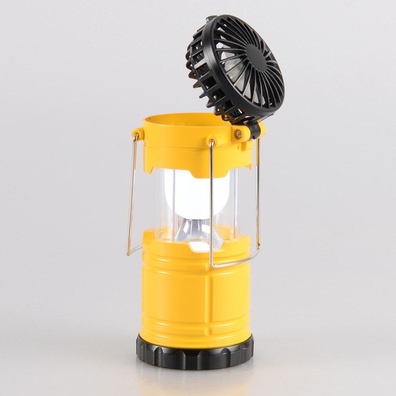 Lampe de camping avec ventilateur