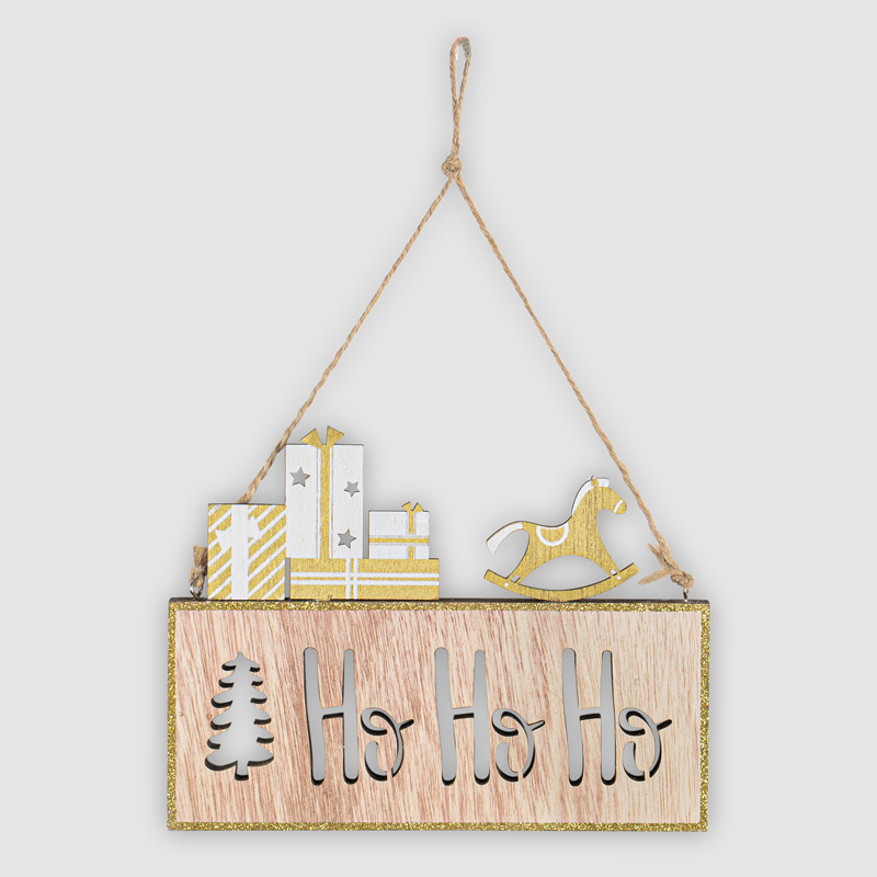 Panneau à suspendre 'Ho ho ho'