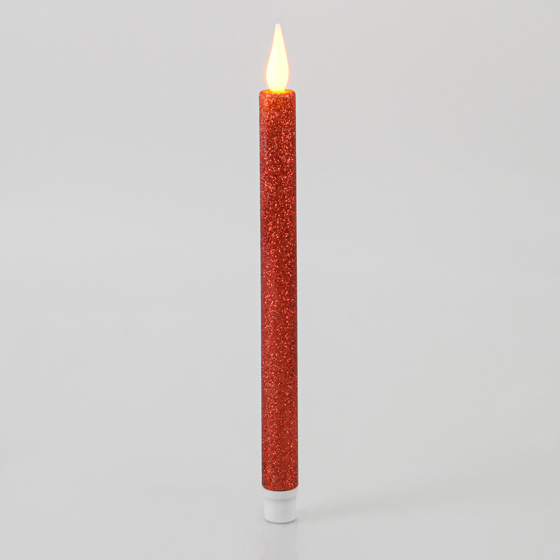 Bougie flambeau à LED couleur rouge