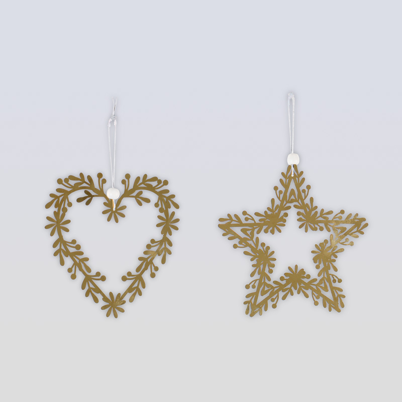 Suspension de Noël en acier 