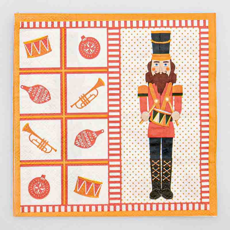 Lot de 20 serviettes casse-noisette