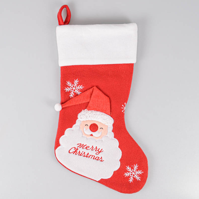 Chaussette de Noël 'Père Noël' à suspendre