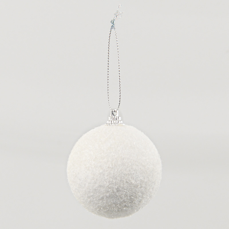 Lot de 6 boules  'Tradi' blanc