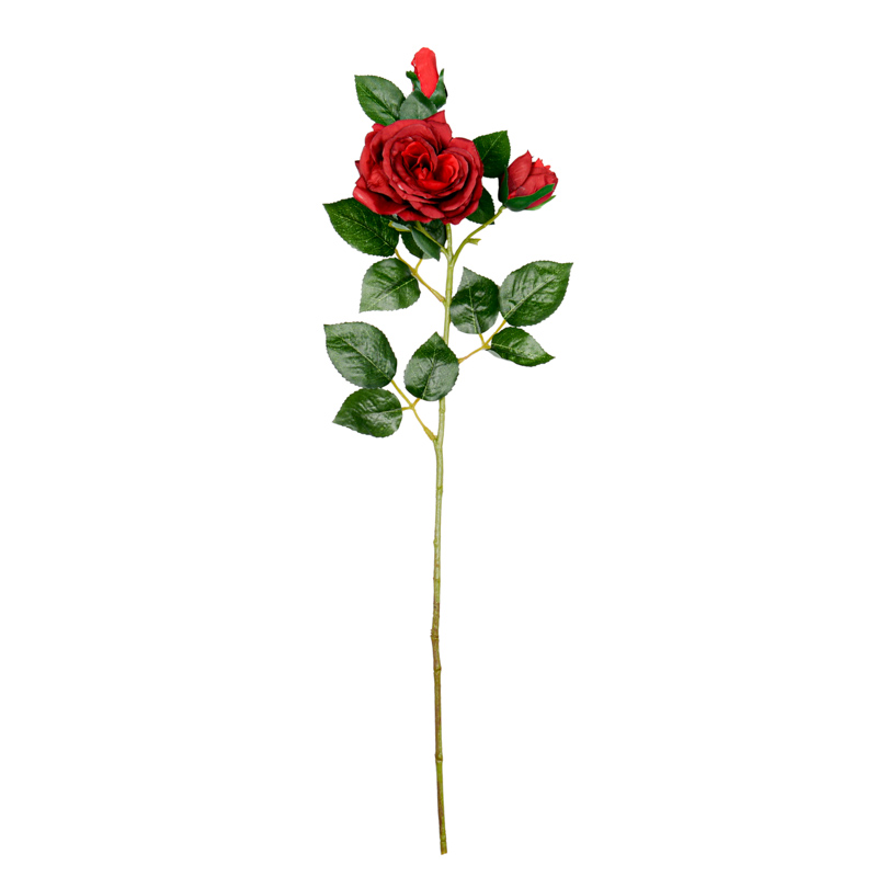 Branche de rose artificielle 