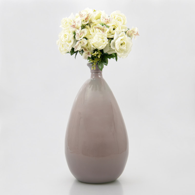 Vase 'Nilo' taupe 