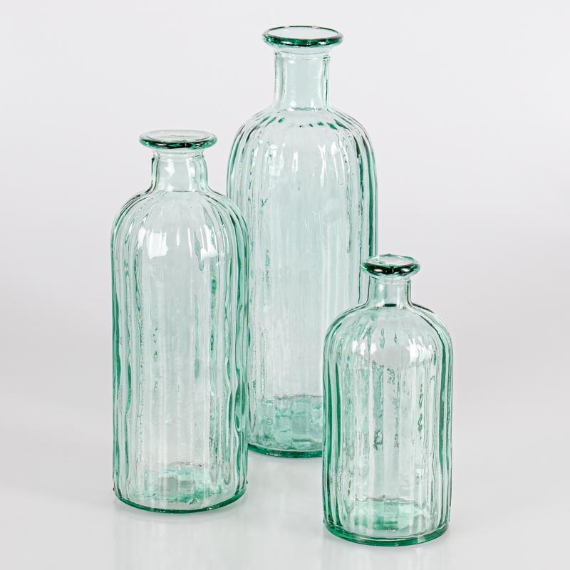 Vase rainuré 'Holanda' transparent 