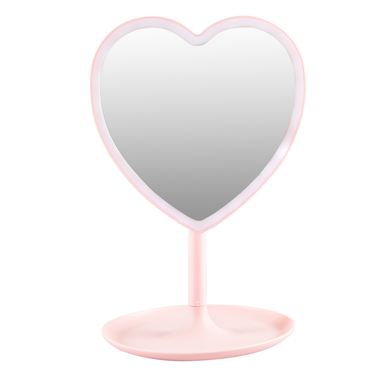 Miroir lumineux coeur 
