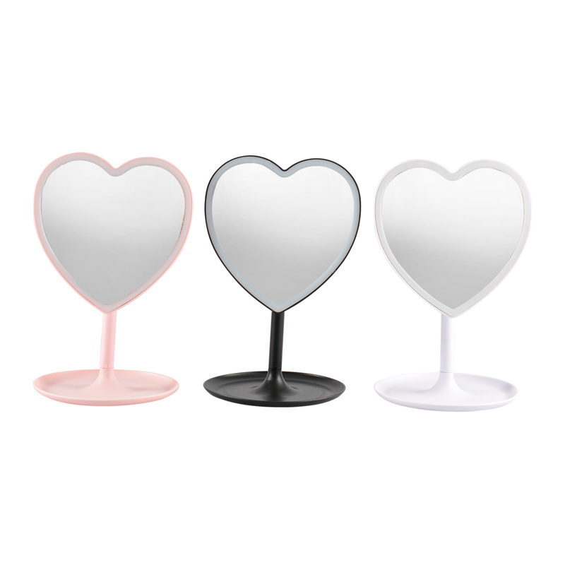 Miroir lumineux coeur 