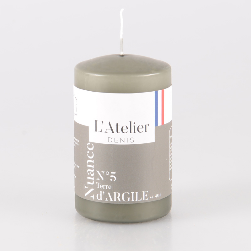 Bougie cylindrique argile