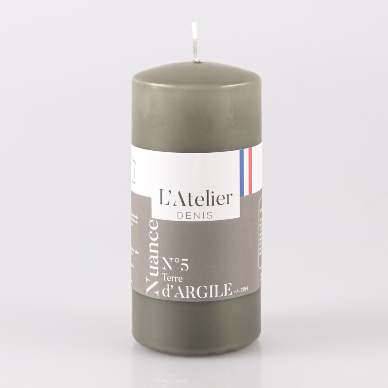Bougie cylindrique argile