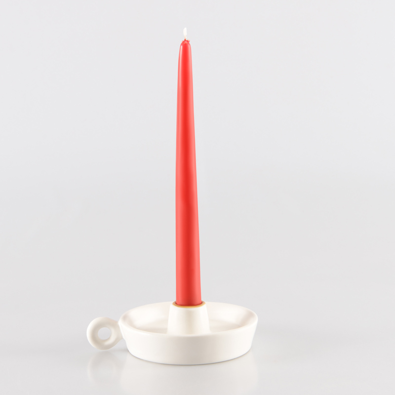 4 bougies flambeaux rouges