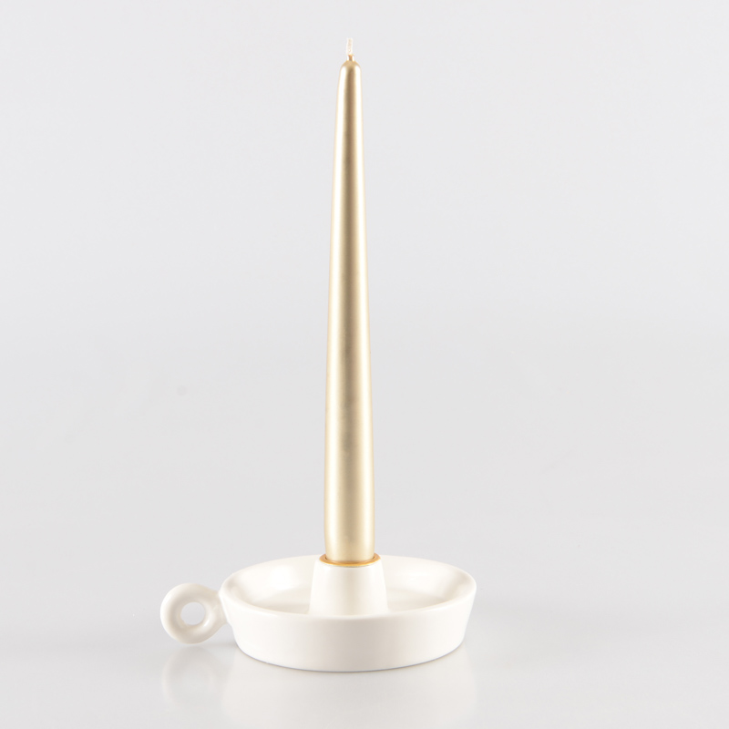 4 bougies flambeaux or