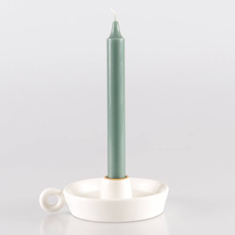 Bougie flambeau vert sapin