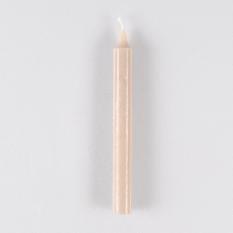 Bougie flambeau couleur lin
