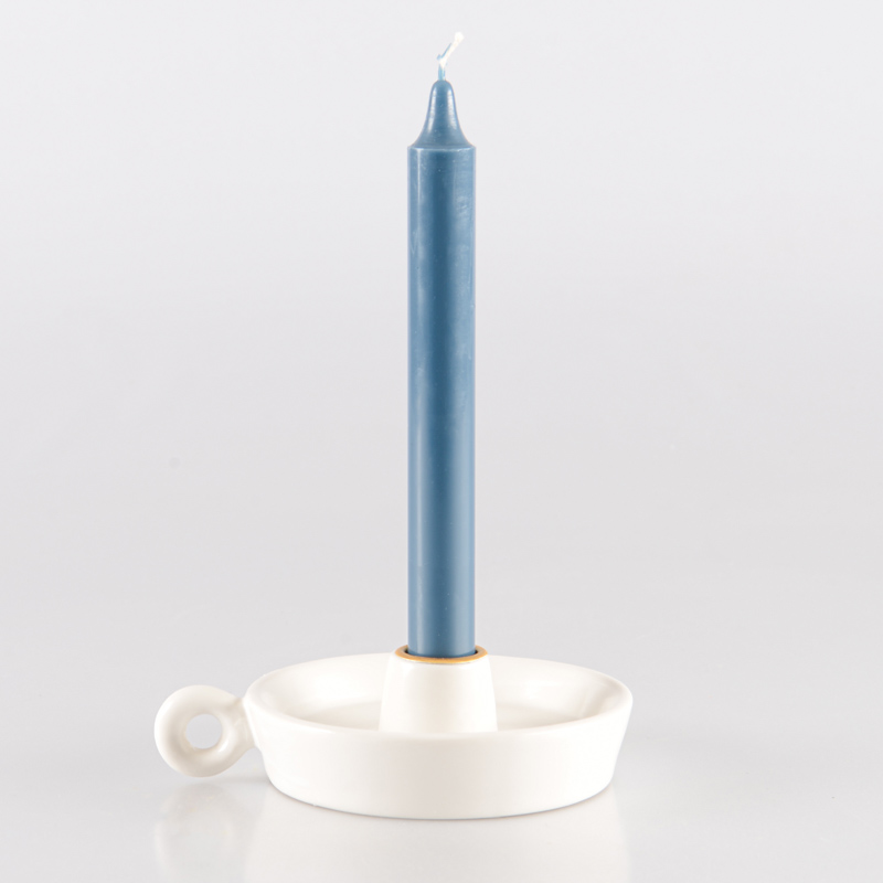 Bougie flambeau bleue