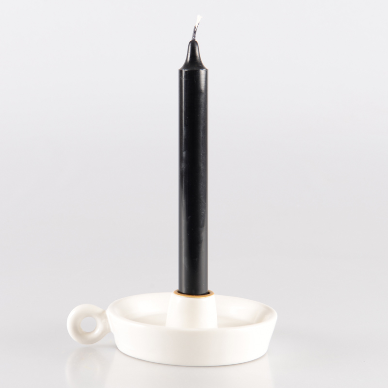 Bougie flambeau noire