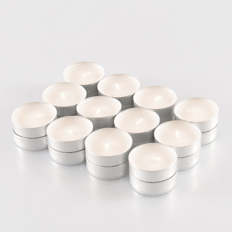 Lot 24 bougies chauffe-plats 'Crème Glacée'