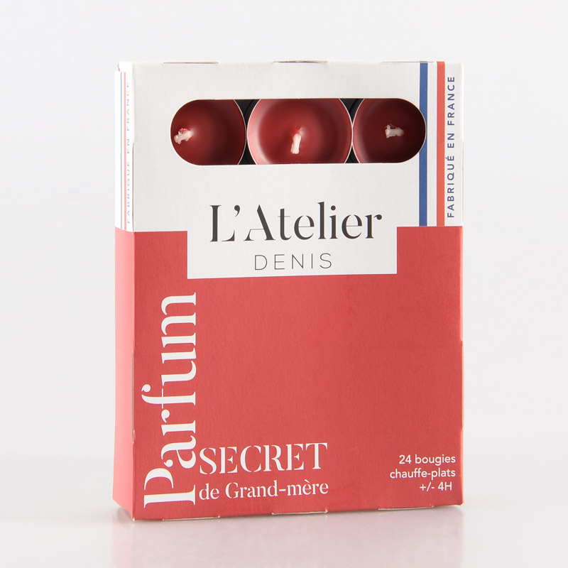 24 bougies chauffe-plats 'Secret Grand-Mère'