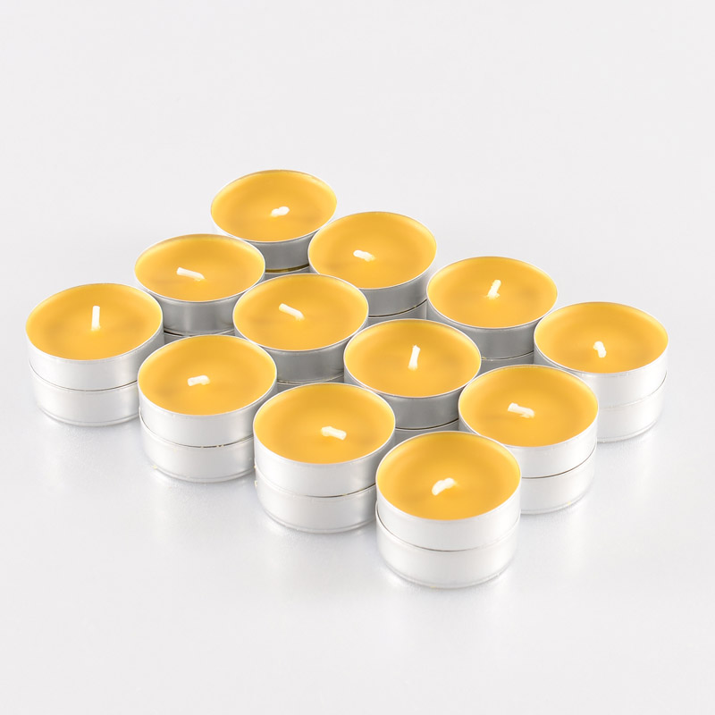 Lot 24 bougies chauffe-plats 'Soleil Fruité'