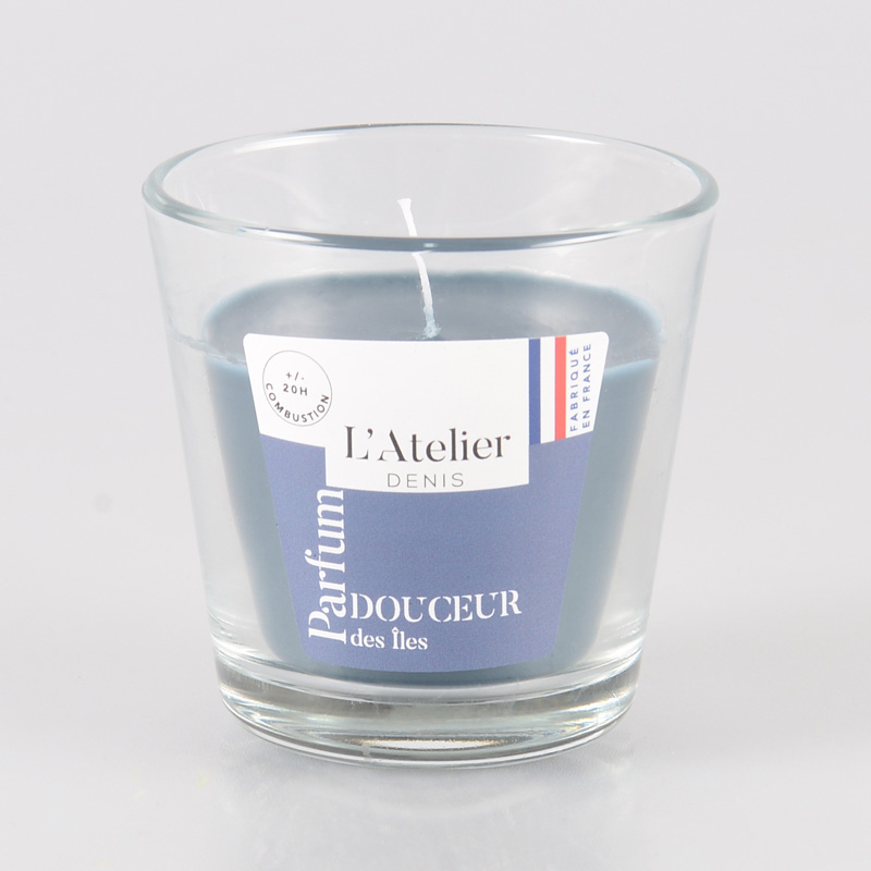 Bougie parfumée dans un verre
