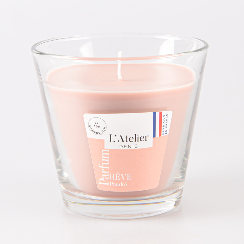 Bougie parfumée dans un verre