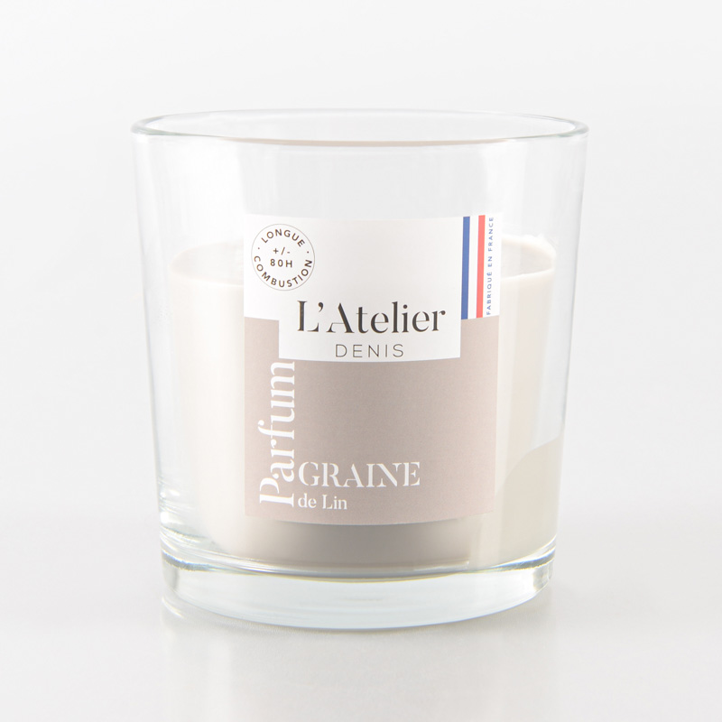 Bougie parfumée dans un verre