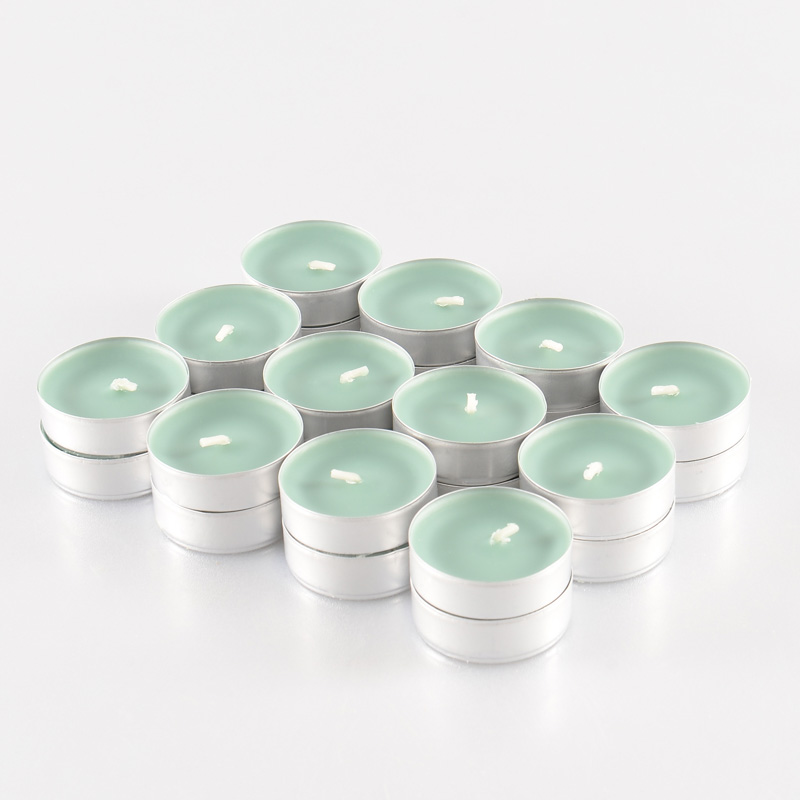 24 bougies chauffe-plats 'Fraîcheur Basilic'
