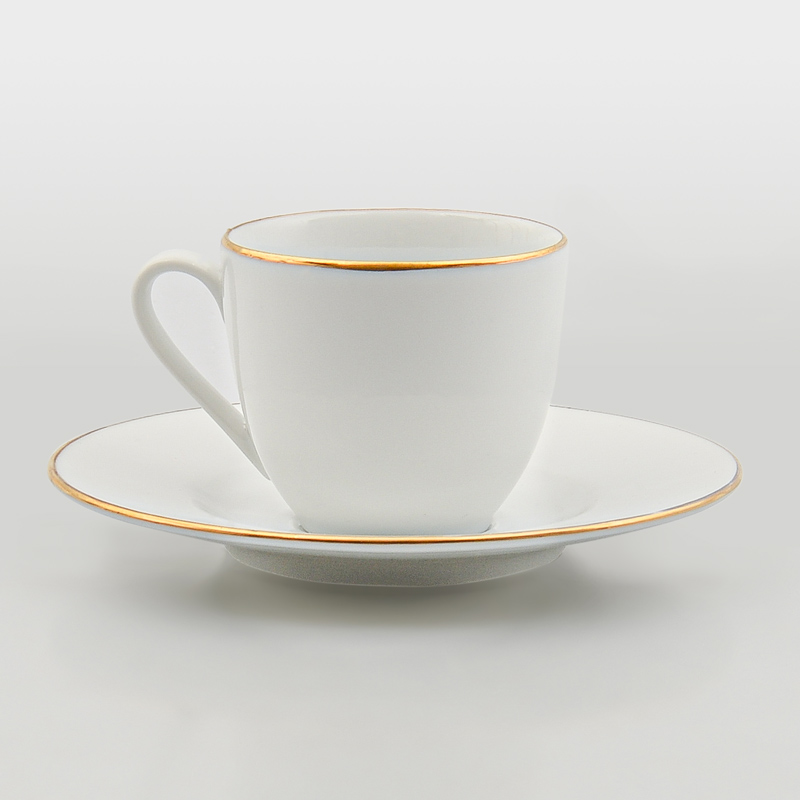 Tasse à café et sous tasse or 'Elegance' 
