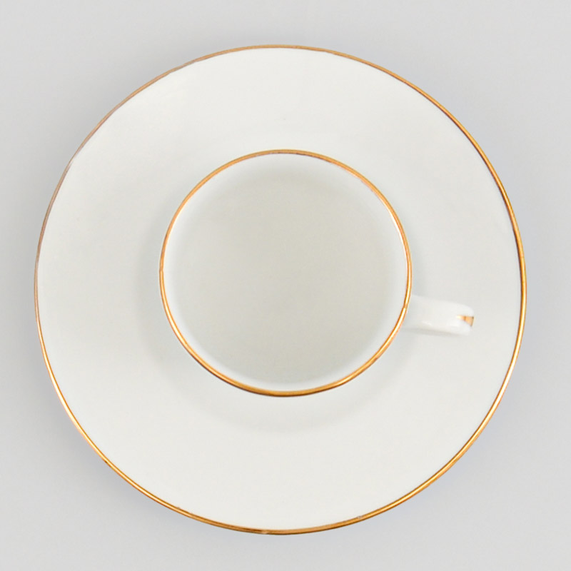 Tasse à café et sous tasse or 'Elegance' 