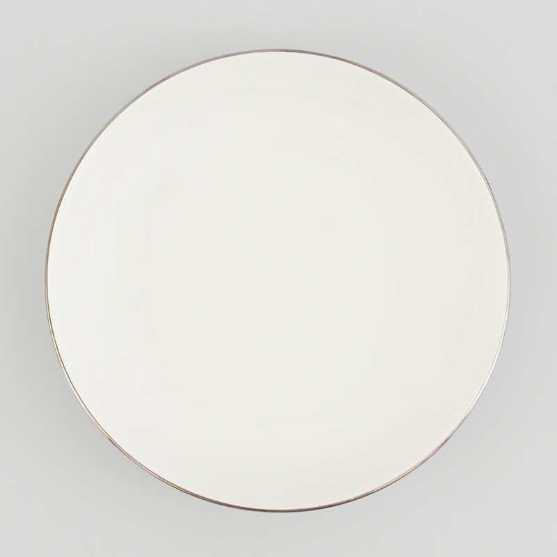 Assiette creuse filet argenté 'Elegance'